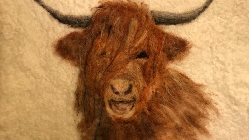 Painting with wool workshop