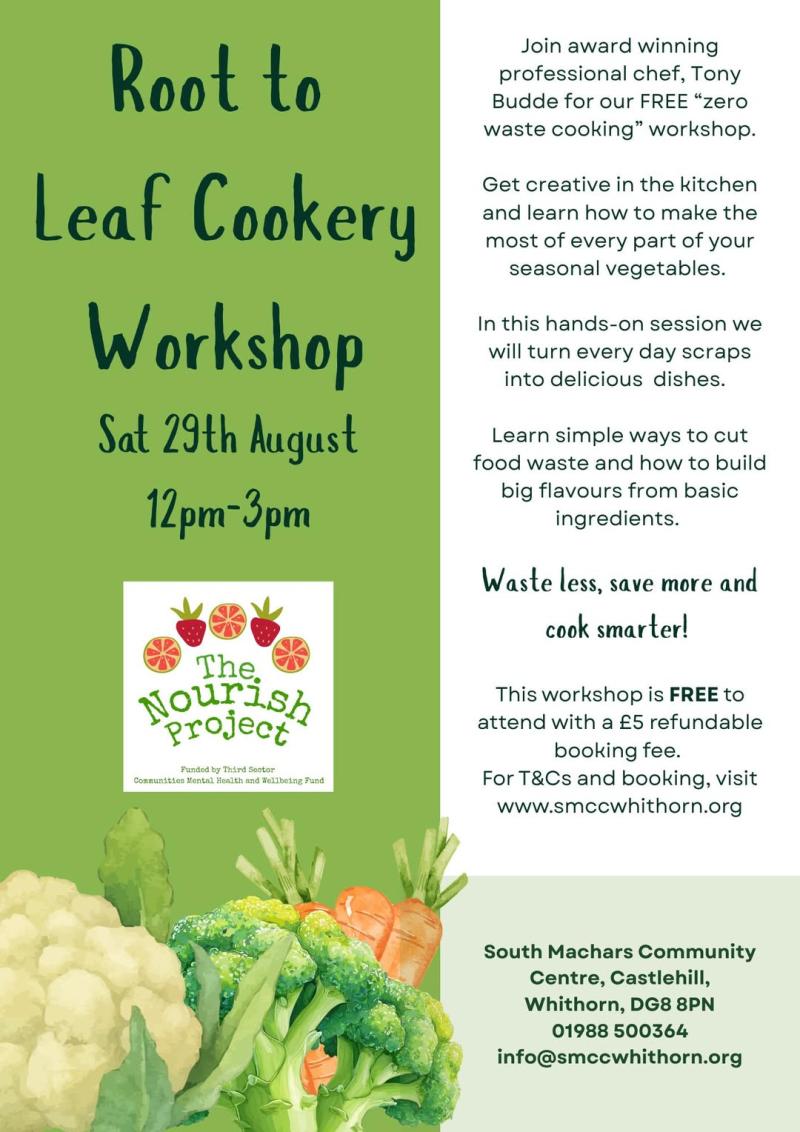 Nourish Root To Leaf Cookery Workshop