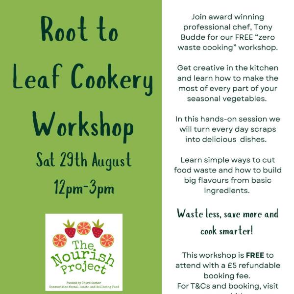 Nourish Root To Leaf Cookery Workshop