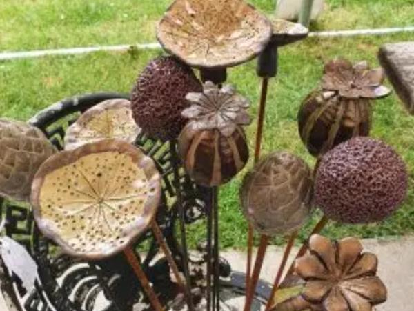 Seed Heads in Clay