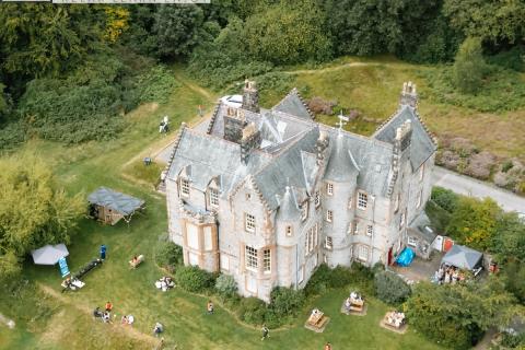 Shambellie House - Aerial View