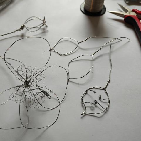 Seed Heads: Drawing with Wire — photo 1