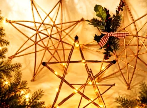 Make Decorative Willow Stars for Christmas
