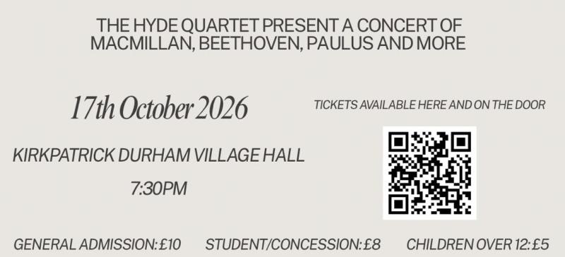 The Road Home - The Hyde Quartet present a concert of Macmillan, Paulus, Beethoven and More